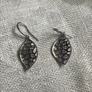 Elegant Silver Leaf Earrings